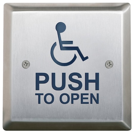 Camden 4-1/2-in Square Push Plate Switch, Kinetic Wireless Transmitter, 300' Range, Exposed Screws, SPDT Re CM-46K/4